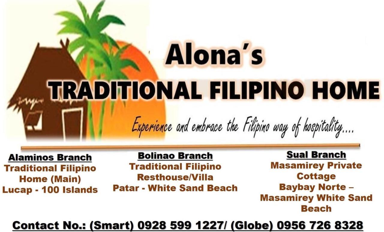 Alona'S Traditional Filipino Home Near 100 Islands Wharf Alaminos Eksteriør billede